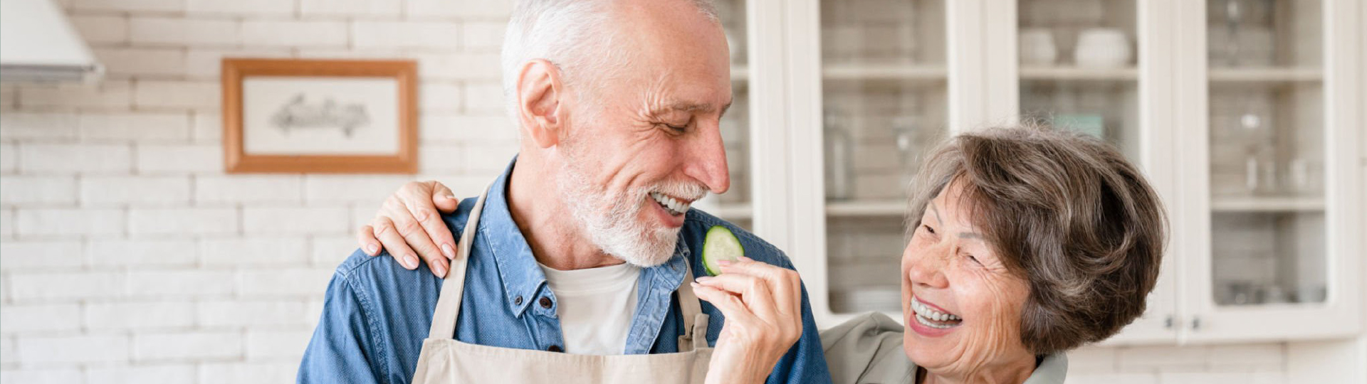 Older couple cooking together | Presbyterian Village Athens