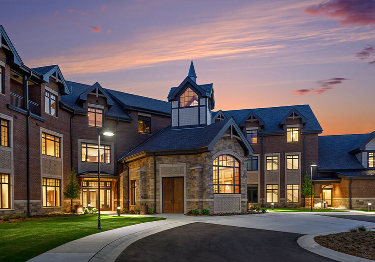 Chapel at dusk | Presbyterian Village Athens